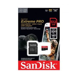 SanDisk Extreme PRO microSDXC UHS-I CARD Up to 200MB/s - 512GB