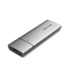 Vention M.2 NVMe SSD Enclosure (USB 3.1 Gen 2-C) Gray Aluminum Alloy Type